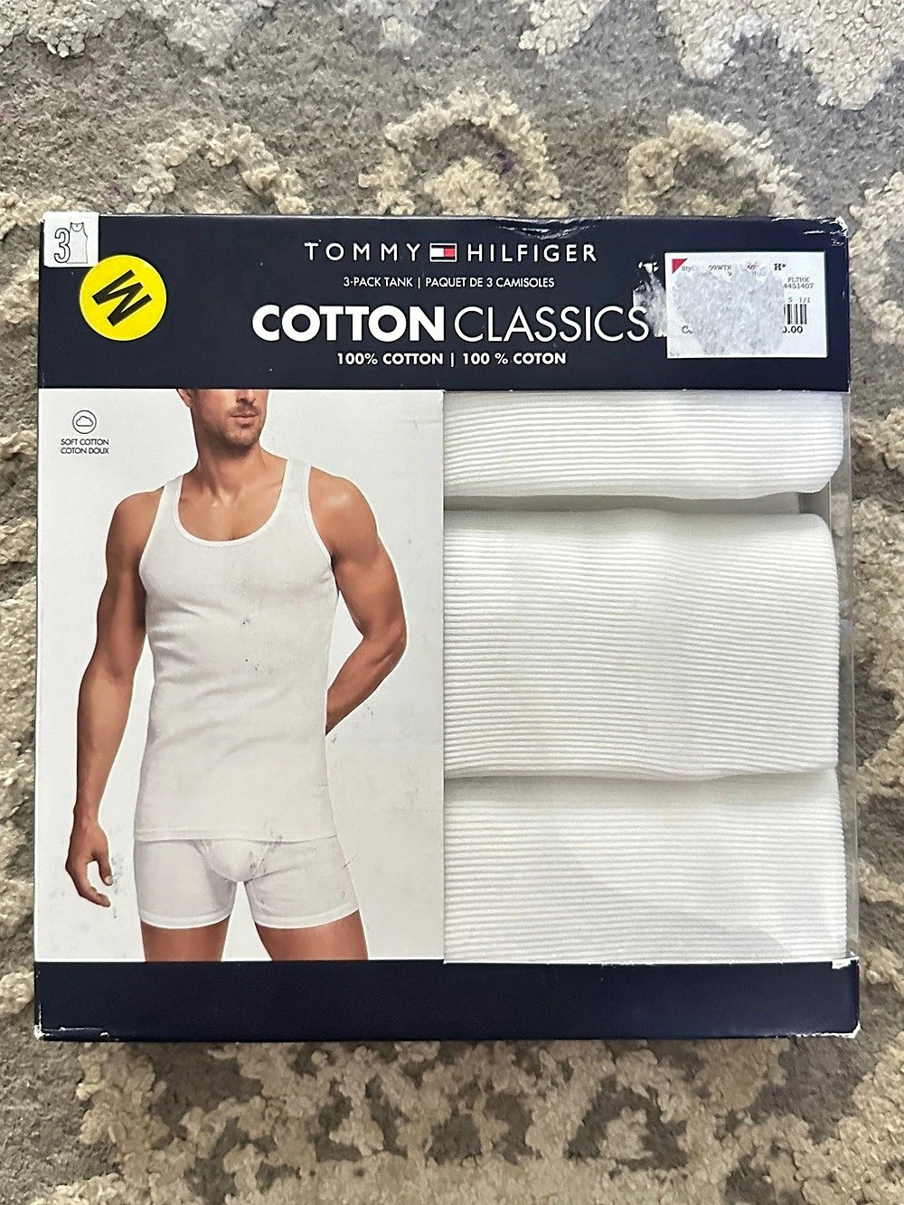 Tommy Hilfiger Cotton Classics Men's Cotton Tank Undershirts Medium NWT